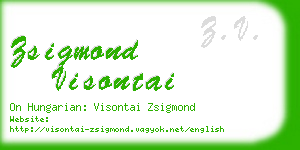 zsigmond visontai business card